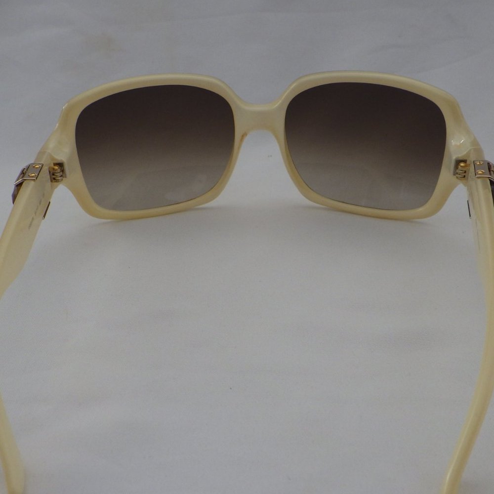 EUC AUTHENTIC FENDI SUNGLASSES FS 5037R GENUINE TIGER EYE GEMSTONE ACCENT FRAME